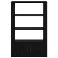 Credenza Rovere nero 30 x 80 x 119.5 cm Legno multistrato 881098