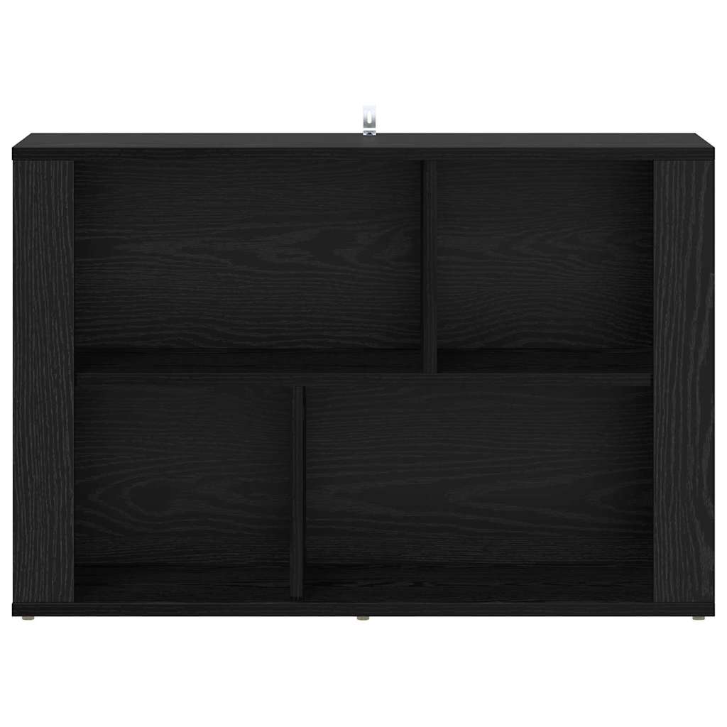 Credenza Rovere Nero 80 x 30 x 53 cm Legno multistrato 881101