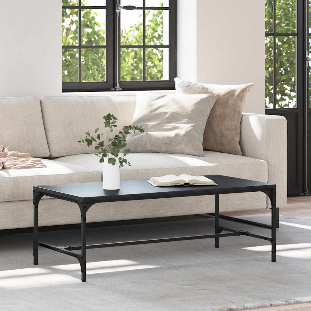 Tavolino da salotto Rovere Nero 100 x 50 x 35 cm 881122