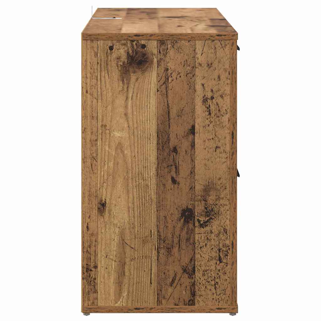 con cassetto Legno vecchio 100 x 33 x 59.5 cm Legno multistrato 881138