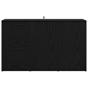 con cassetto Rovere nero 100 x 33 x 59.5 cm Legno multistrato 881140