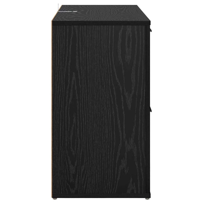 con cassetto Rovere nero 100 x 33 x 59.5 cm Legno multistrato 881140