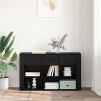 Credenza Rovere Nero 100 x 30 x 59,5 cm Legno multistrato 881149