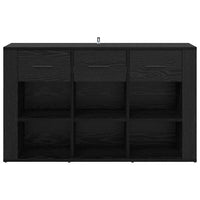 Credenza Rovere Nero 100 x 30 x 59,5 cm Legno multistrato 881149
