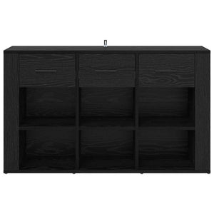 Credenza Rovere Nero 100 x 30 x 59,5 cm Legno multistrato 881149