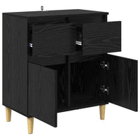 Credenza Rovere Nero 60 x 35 x 70 cm Legno multistrato 881211