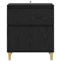 Credenza Rovere Nero 60 x 35 x 70 cm Legno multistrato 881211