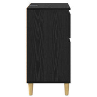 Credenza Rovere Nero 60 x 35 x 70 cm Legno multistrato 881211