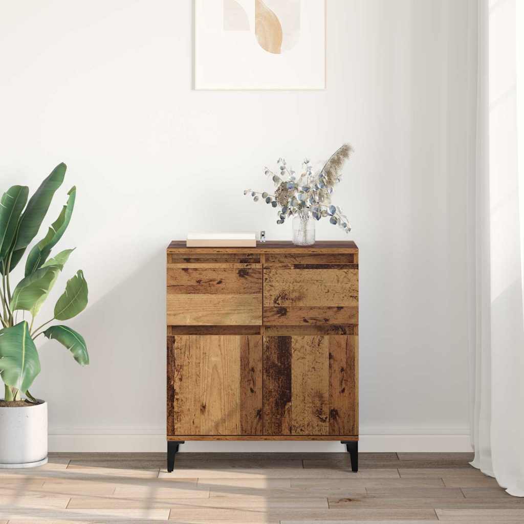 Credenza con cassetto Legno vecchio 60 x 35 x 70 cm 881218