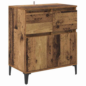 Credenza con cassetto Legno vecchio 60 x 35 x 70 cm 881218
