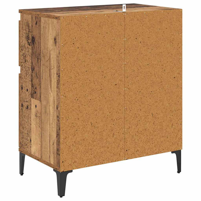 Credenza con cassetto Legno vecchio 60 x 35 x 70 cm 881218