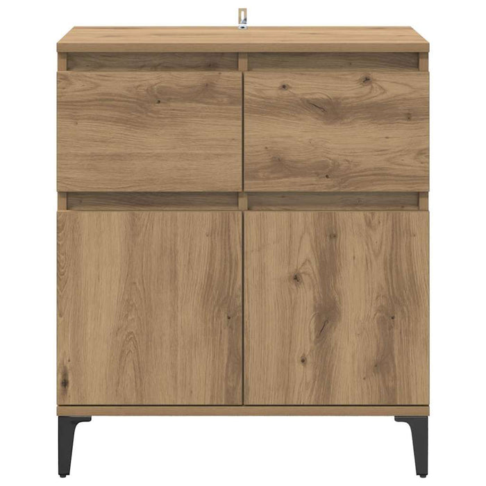 Credenza con cassetto Rovere artigianale 60 x 35 x 70 cm 881219