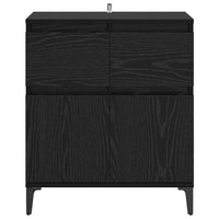 Credenza con cassetto Rovere Nero 60 x 35 x 70 cm 881220