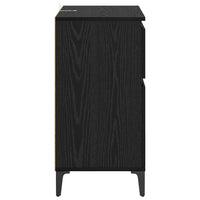 Credenza con Cassetto-Buffet-Armadio da cucina Rovere Nero 60 x 35 x 70 cm 700932
