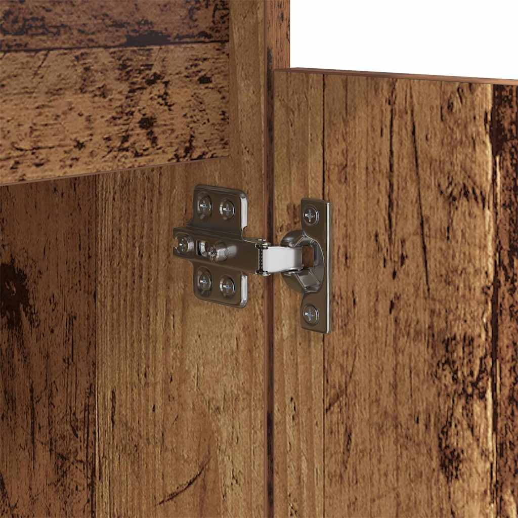 Armadio da Notte con cassetto Legno vecchio 40 x 35 x 70 cm 881233