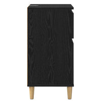 Armadio da Notte Rovere Nero 40 x 35 x 70 cm Legno multistrato 881237