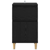 Armadio da Notte con cassetto 2 pcs Rovere Nero 40 x 35 x 70 cm 881238