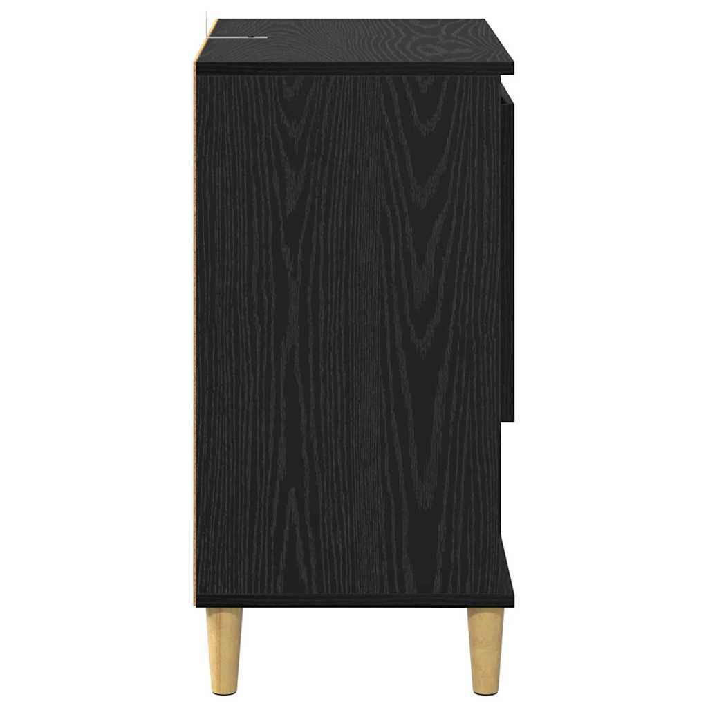 Credenza Rovere nero 35 x 60 x 70 cm Legno multistrato 881259