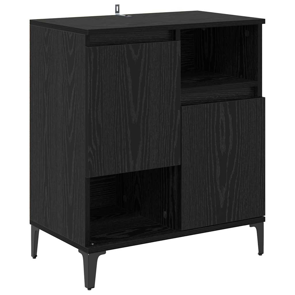 Credenza Rovere nero 60 x 35 x 70 cm Legno multistrato 881262