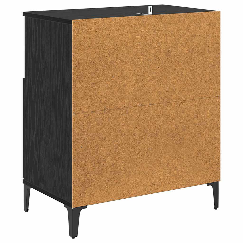 Credenza Rovere nero 60 x 35 x 70 cm Legno multistrato 881262