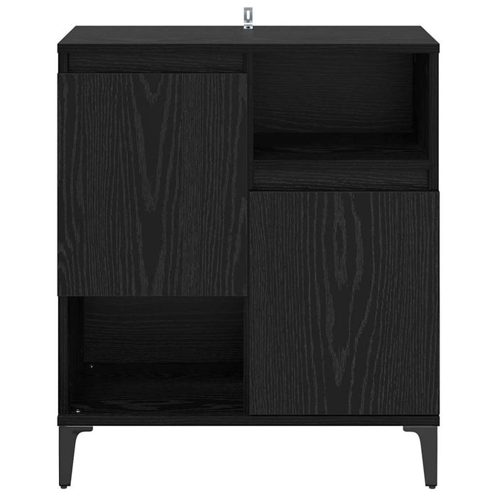 Credenza Rovere nero 60 x 35 x 70 cm Legno multistrato 881262