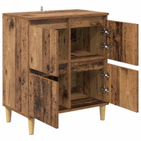 Credenza-Buffet-Armadio da cucina Legno vecchio 60 x 35 x 70 cm Legno multistrato 595029