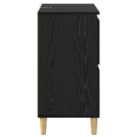 Credenza Rovere Nero 60 x 35 x 70 cm Legno multistrato 881265