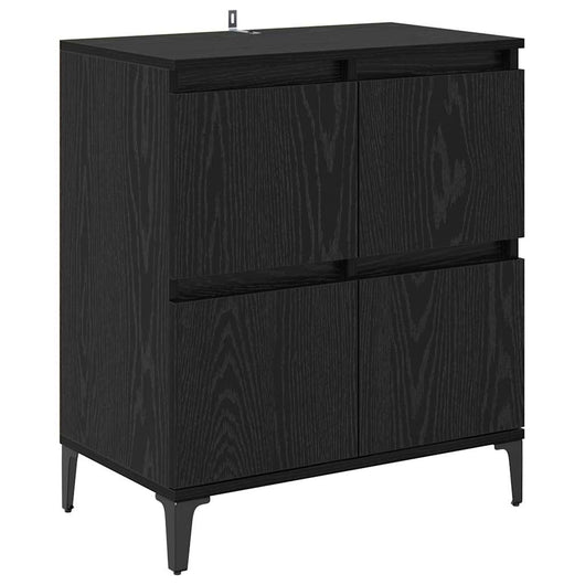 Credenza Rovere Nero 60 x 35 x 70 cm 881268