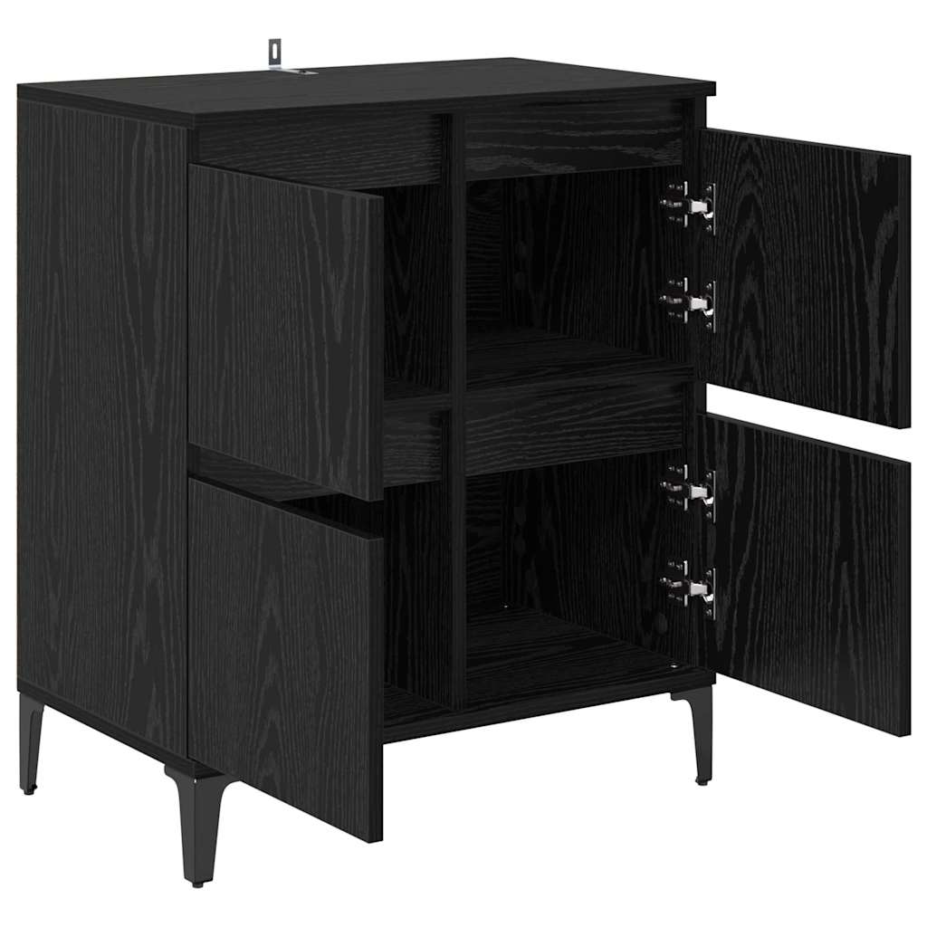 Credenza Rovere Nero 60 x 35 x 70 cm 881268