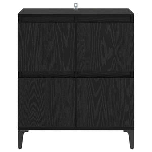 Credenza Rovere Nero 60 x 35 x 70 cm 881268