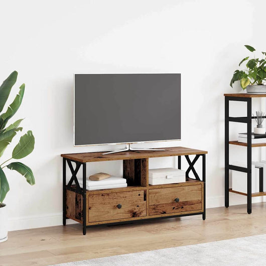 Mobile TV con cassetto Legno vecchio 90 x 33 x 45 cm 881301