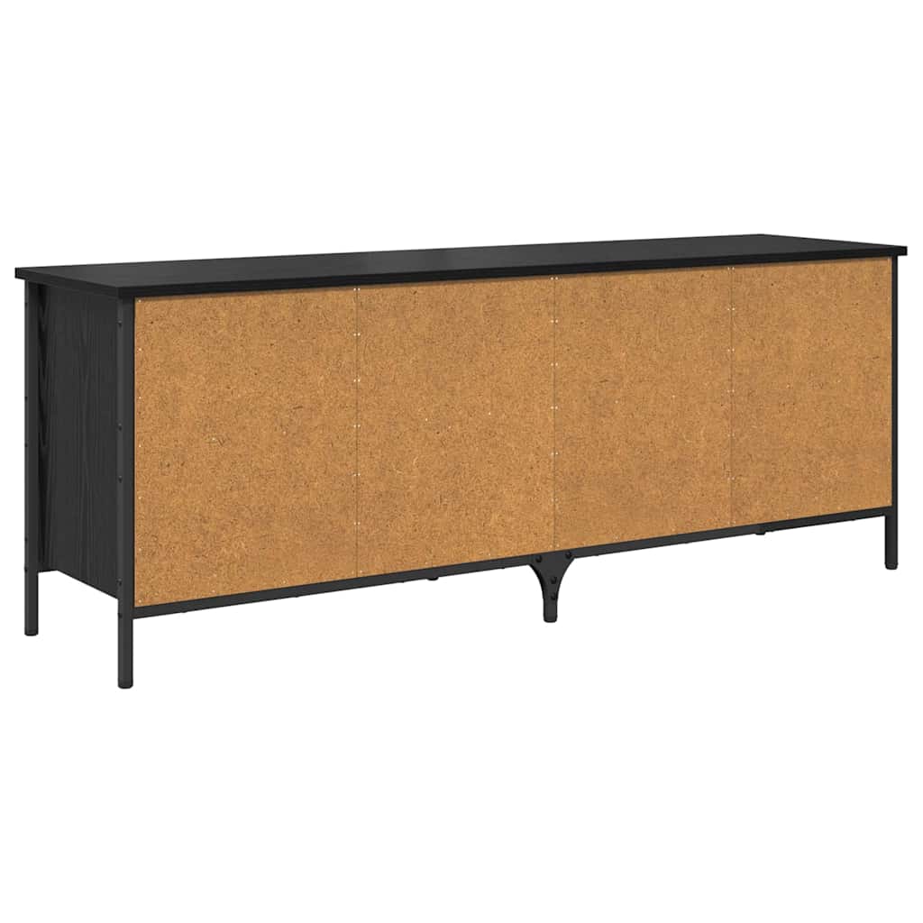 Mobile per scarpe con lo scaffale Rovere Nero 131 x 35 x 50 cm 881312