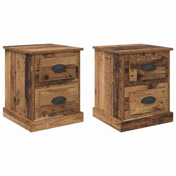Armadio da Notte 2 pcs Legno vecchio 39 x 39 x 47.5 cm 881329