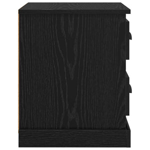 Armadio da Notte con cassetto Rovere nero 39 x 39 x 47.5 cm 881332