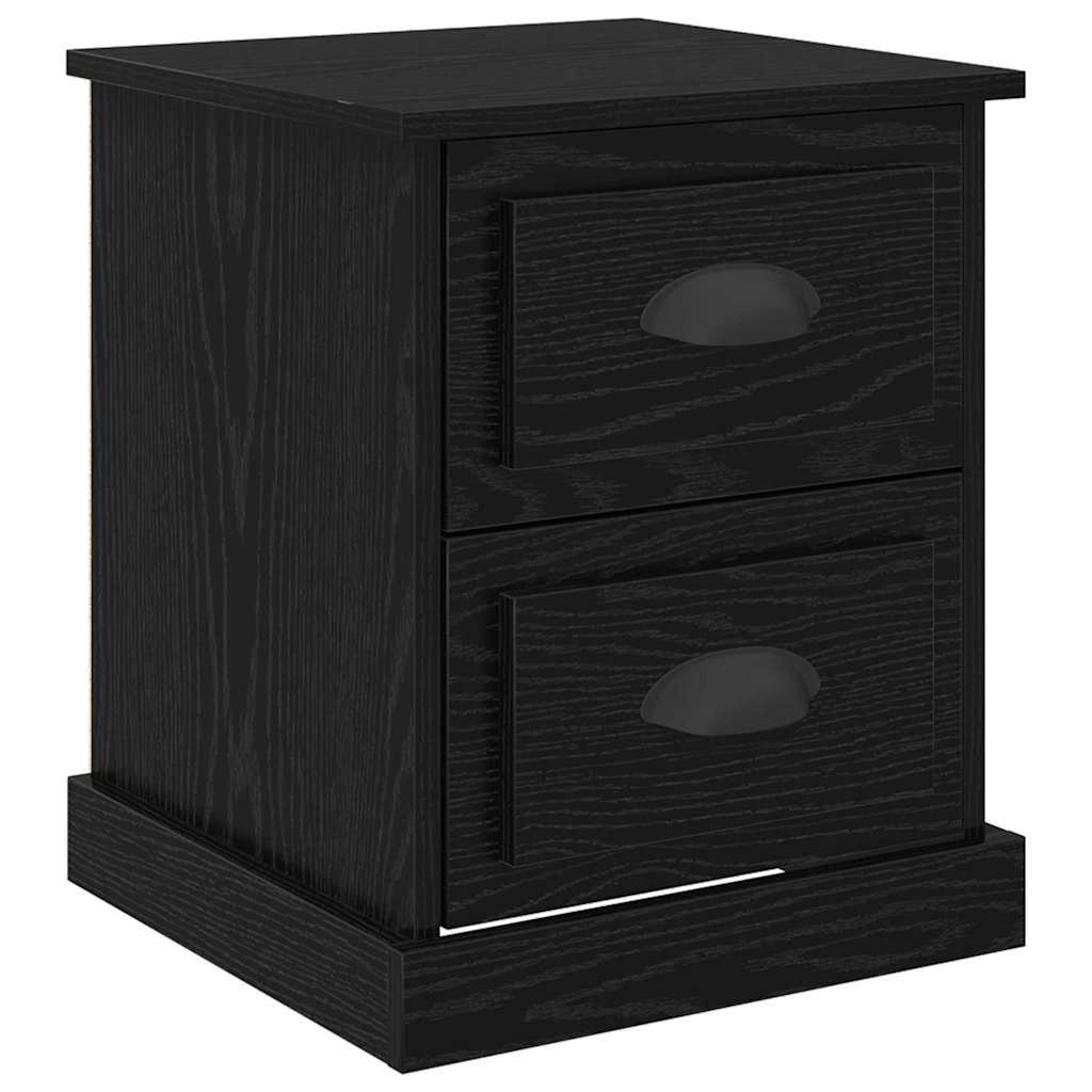 Armadio da Notte 2 pcs Rovere nero 39 x 39 x 47.5 cm 881333