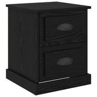 Armadio da Notte 2 pcs Rovere nero 39 x 39 x 47.5 cm 881333
