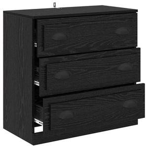 Credenza Rovere Nero 70 x 35,5 x 67,5 cm Legno multistrato 881354
