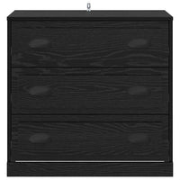 Credenza Rovere Nero 70 x 35,5 x 67,5 cm Legno multistrato 881354