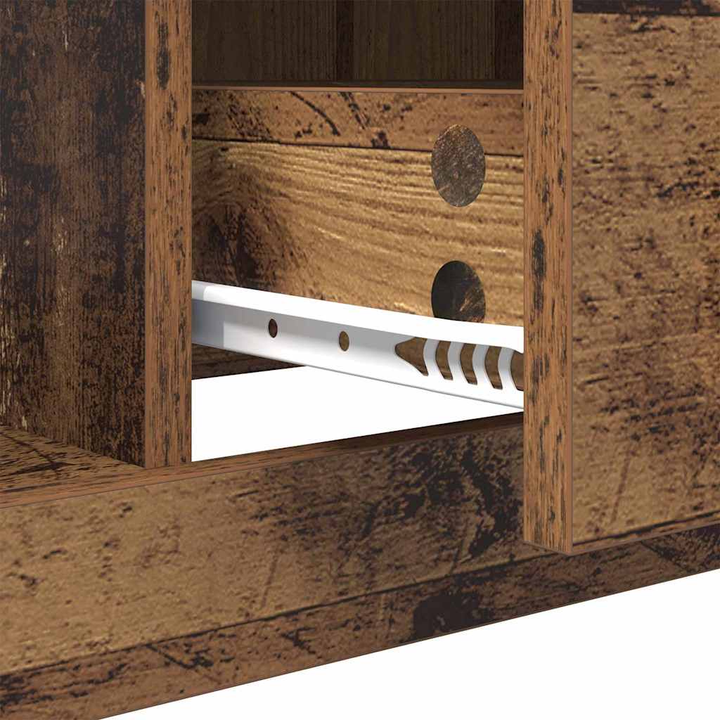 Tavolino da salotto con cassetto Legno vecchio 90 x 50 x 35 cm 881361