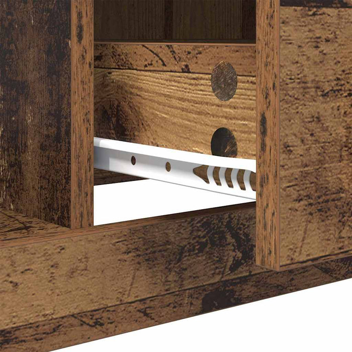 Tavolino da salotto con cassetto Legno vecchio 90 x 50 x 35 cm 881361