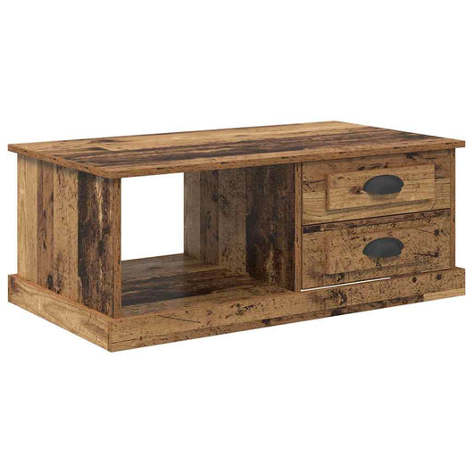 Tavolino da salotto con cassetto Legno vecchio 90 x 50 x 35 cm 881361