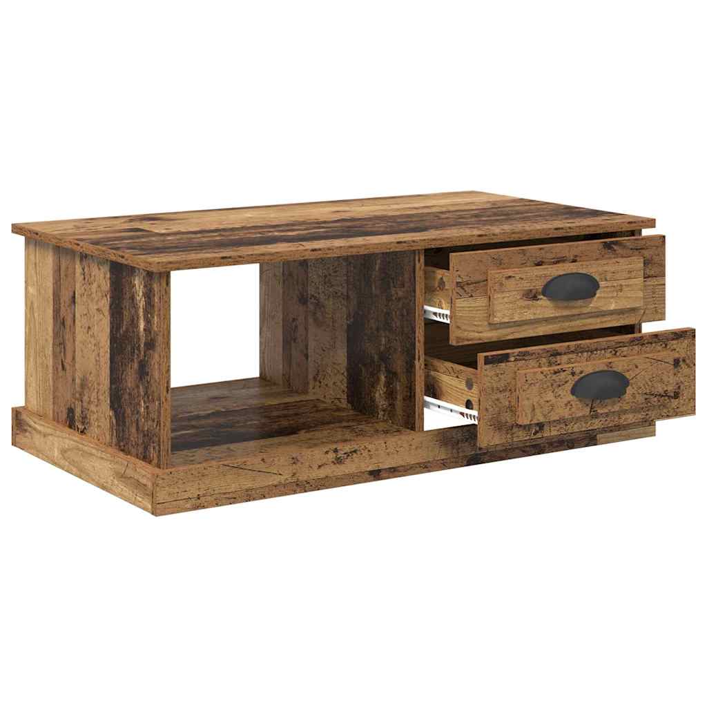 Tavolino da salotto con cassetto Legno vecchio 90 x 50 x 35 cm 881361