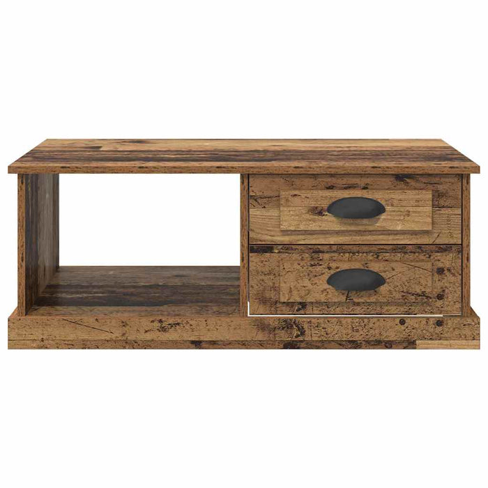 Tavolino da salotto con cassetto Legno vecchio 90 x 50 x 35 cm 881361