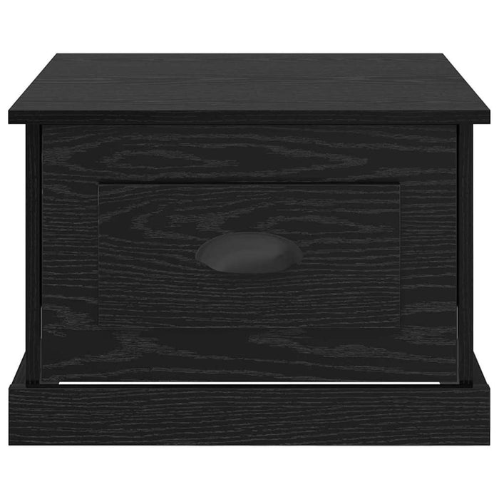 Tavolino da salotto con cassetto Rovere nero 50 x 50 x 35 cm 881372