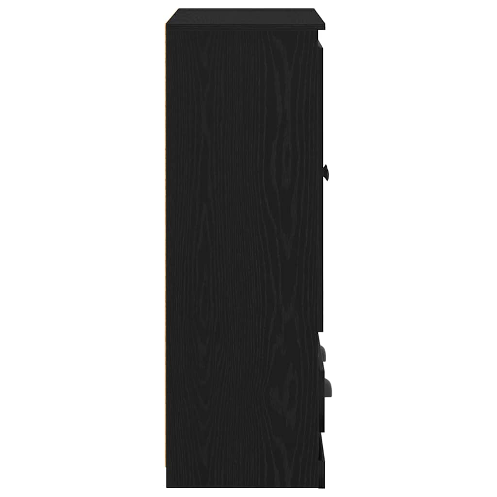 Credenza Rovere Nero 60 x 35,5 x 103,5 cm Legno multistrato 881389