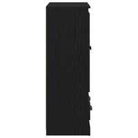 Credenza Rovere Nero 60 x 35,5 x 103,5 cm Legno multistrato 881389