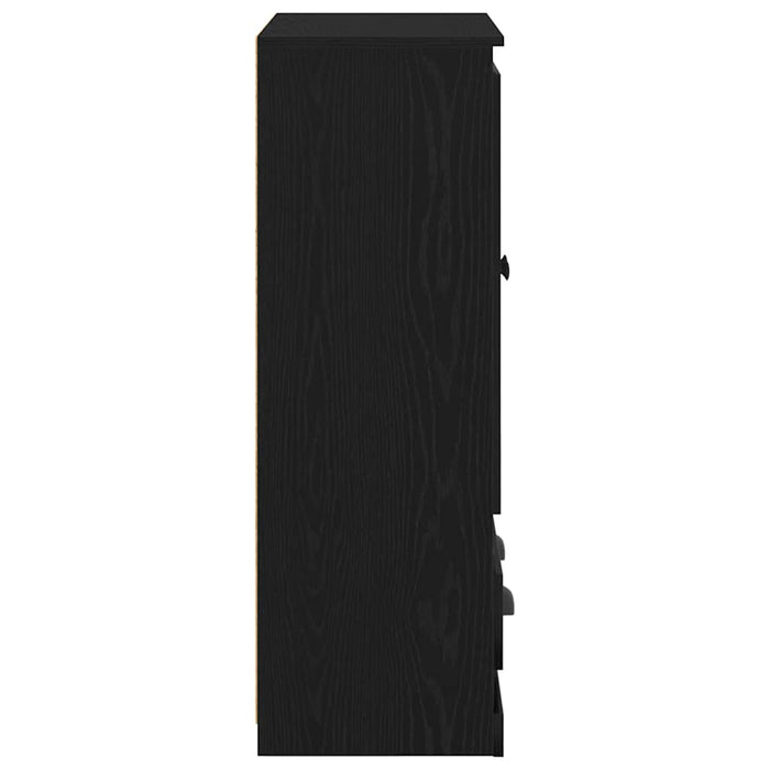 Credenza Rovere Nero 60 x 35,5 x 103,5 cm Legno multistrato 881389