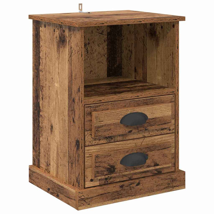 Armadio da Notte con cassetto Legno vecchio 43 x 36 x 60 cm 881396