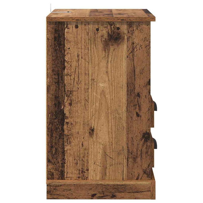 Armadio da Notte 2 pcs Legno vecchio 43 x 36 x 60 cm 881397