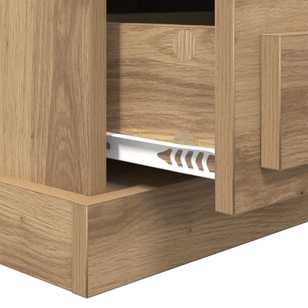 Armadio da Notte 2 pcs rovere artigianale 43 x 36 x 60 cm 881399